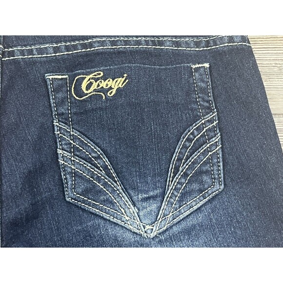 COOGI Women's 5/6 Capri Cropped Jeans Embroidered American Flag Vtg. Y2K - Picture 7 of 16